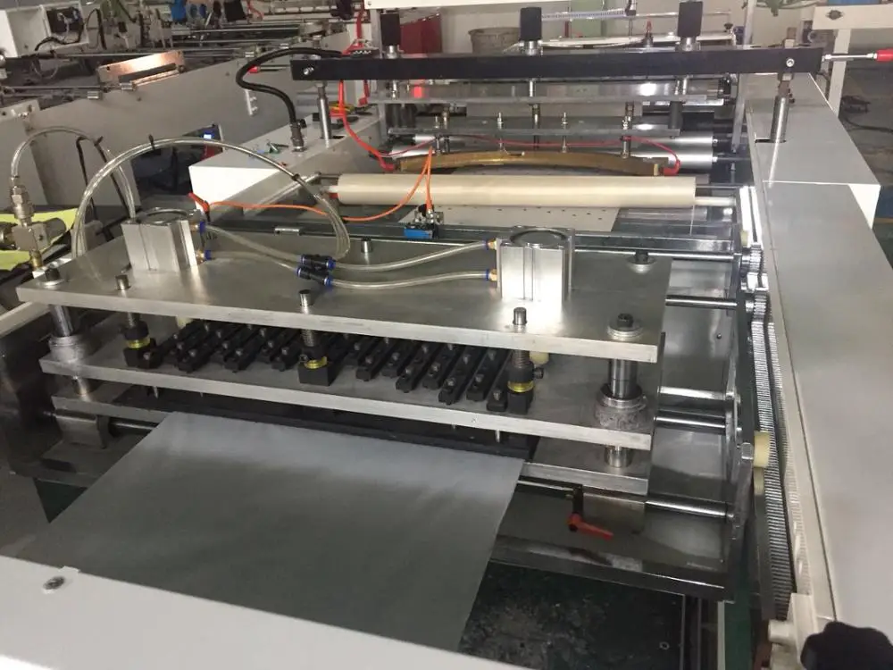 Automatic plastic LLDPE  round holes fruit pins perforation banana bag making machine