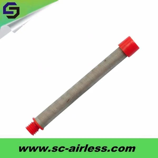 A404 airless paint spray gun filter Red color 150 or 180 mesh