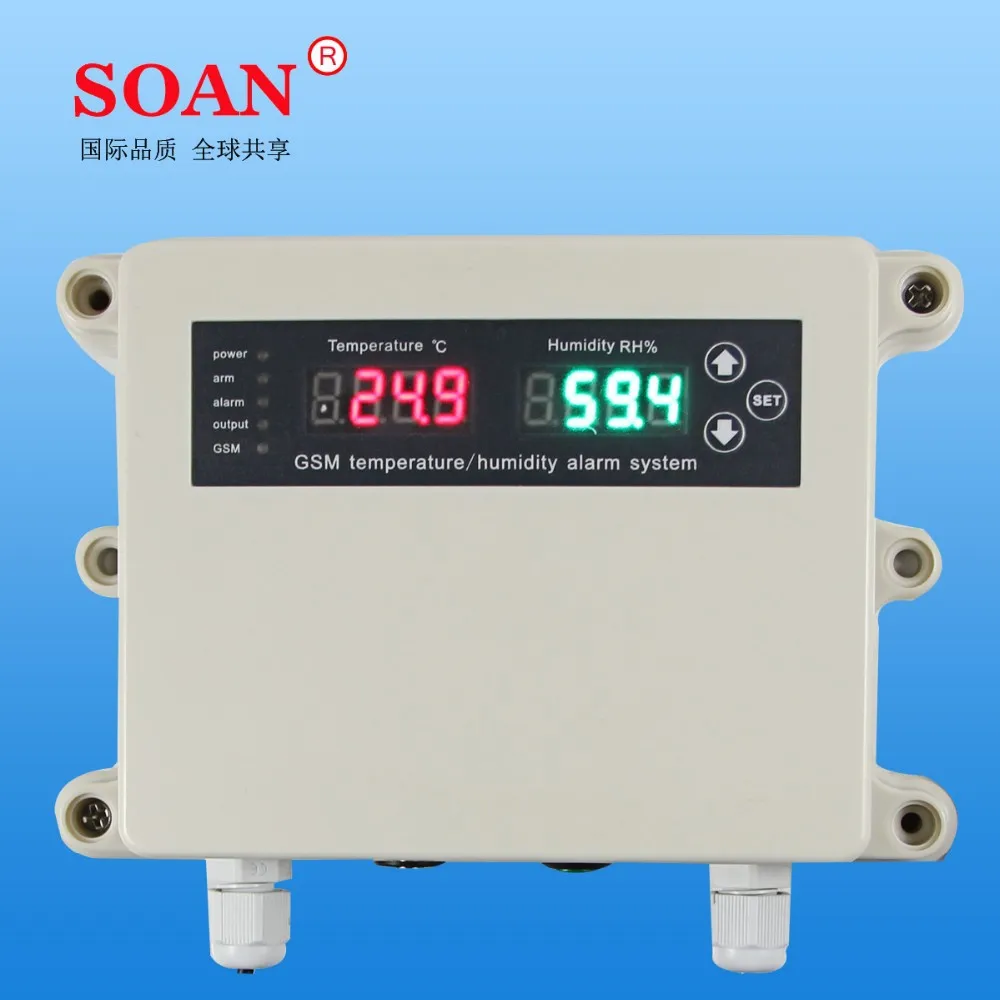 led GSM temperature controller and humidity controller/ temperature sensor humidity sensor with humility/temperature monitoring