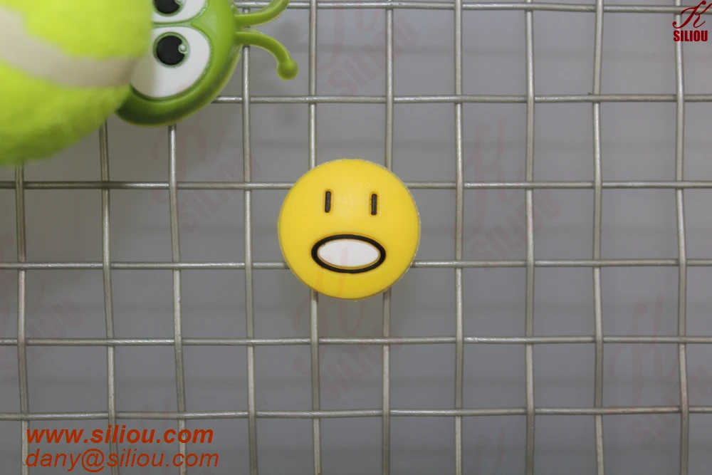 Eco-friendly plastic tennis vibration damp for international US tennis open custom damp flag dampener