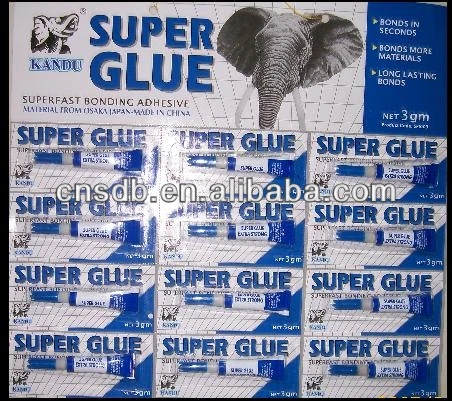 Aluminium Tube Super glue in 12pcs in packs 100% 502