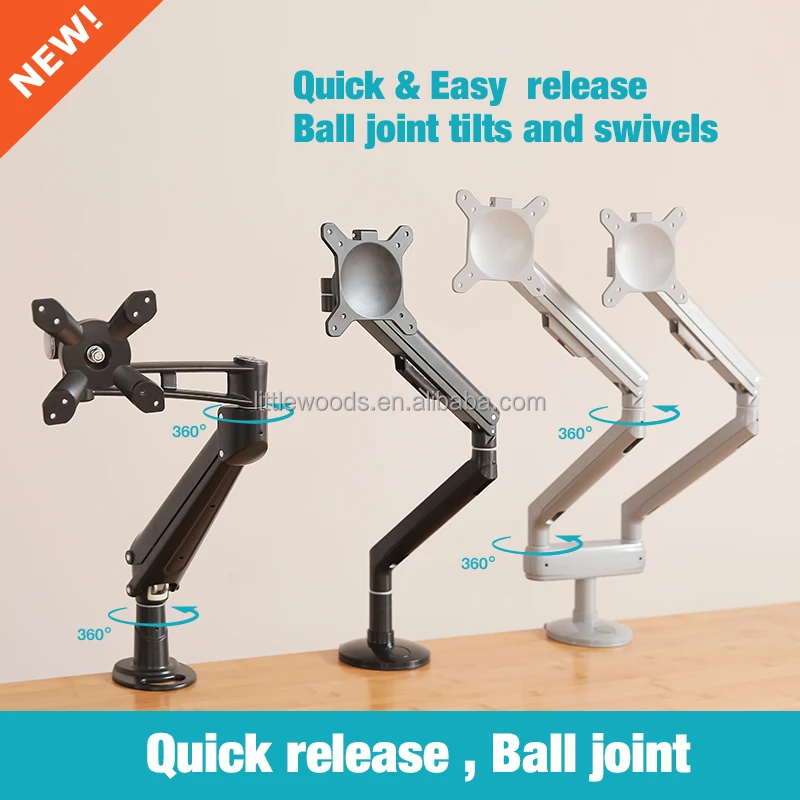 Adjustable Full heavy duty Motion pole mount monitor bracket