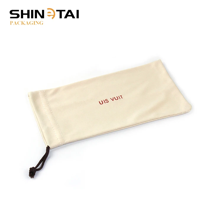 Shinetai 100% Polyester Microfiber Sunglasses Soft Pouch Glasses Drawstring Bag