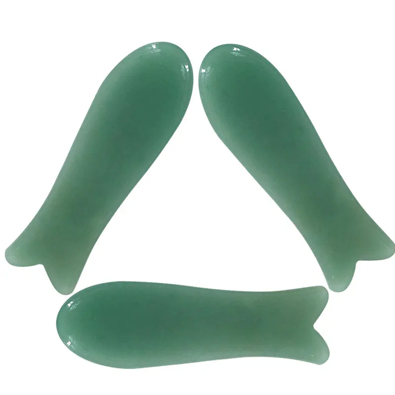 Amazon hot jade stone gua sha board guasha and jade roller set
