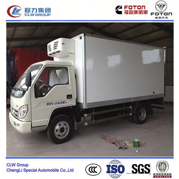 Foton 3 tons refrigerator trucks, van lorry trucks, food cooling trucks