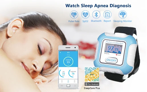 LCD Pulse Rate Digital Wrist Tech blood pressure monitor and sleep apnea treatment