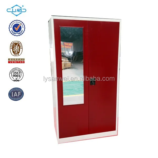 cheapest modern sliding bedroom steel clothes almirah Wardrobe