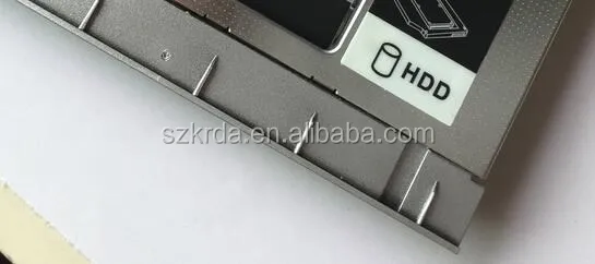 12.7mm sata 2nd hdd ssd caddy for HP EliteBook 8460P 8440P 8530P hard drive caddy