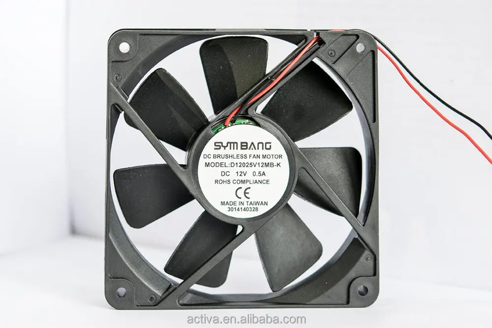 D12025-K вентилятор 12v 120x120x25 вытяжной