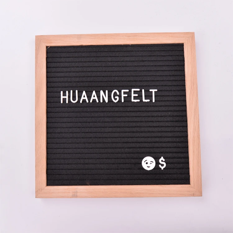 
2019 new products 10X10 inches hottest pink color felt letter boards for decoration 