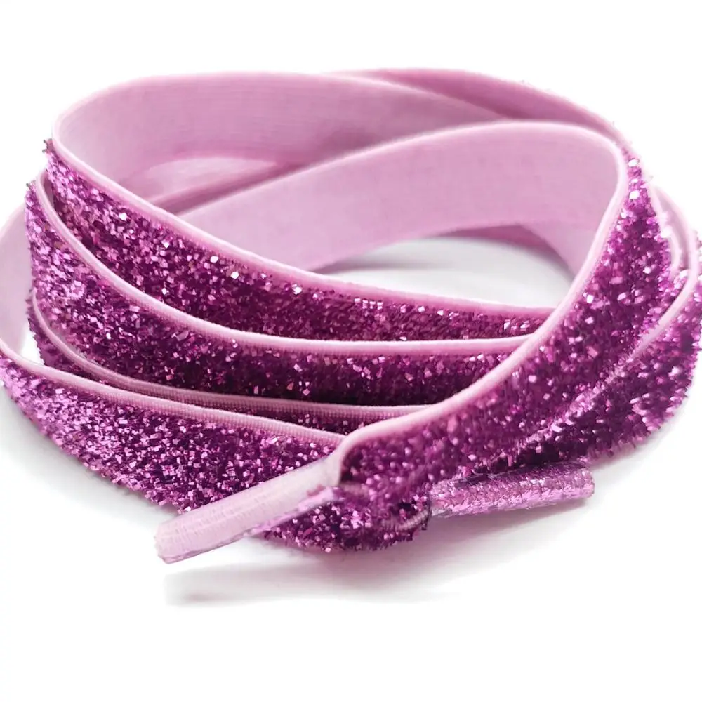 Solid Colors Flat Shoelaces Shoe Laces strings for Teams Cheer Dance Sneakers