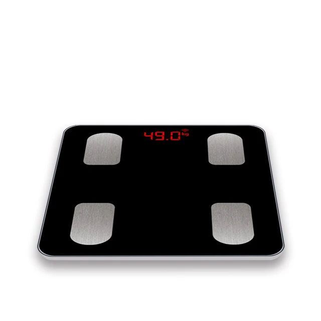 2023 Newest Wireless Tuya Tempered Glass Smart Scale Free Wifi Body Fat Scale body fat smart scale with app