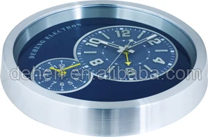 14 inch multi-function watch shape  Metal  wall clock for  home decoration
