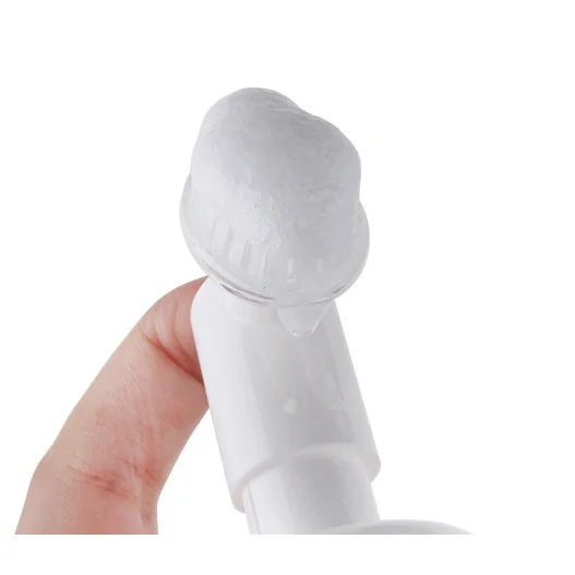 
50ML cleanser mousse foam pump PET bottle with silicone applicator 