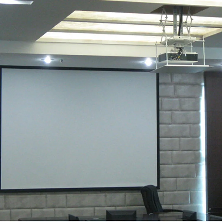 Моторизованный ножничный подъемник для проектора с универсальным держателем крепления