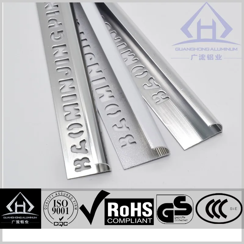aluminum tile edge finishing trim
