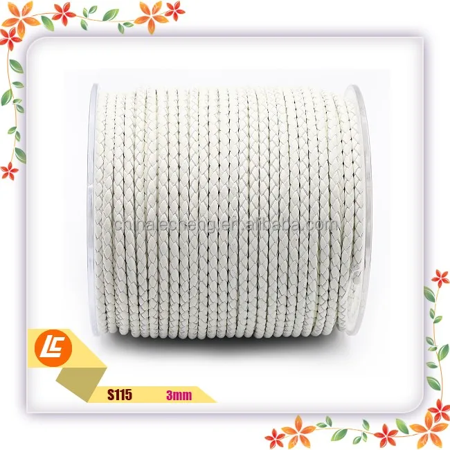 
Wholesale All Sizes and Colors Round Leather Cord for Jewelry Necklace Bracelets 