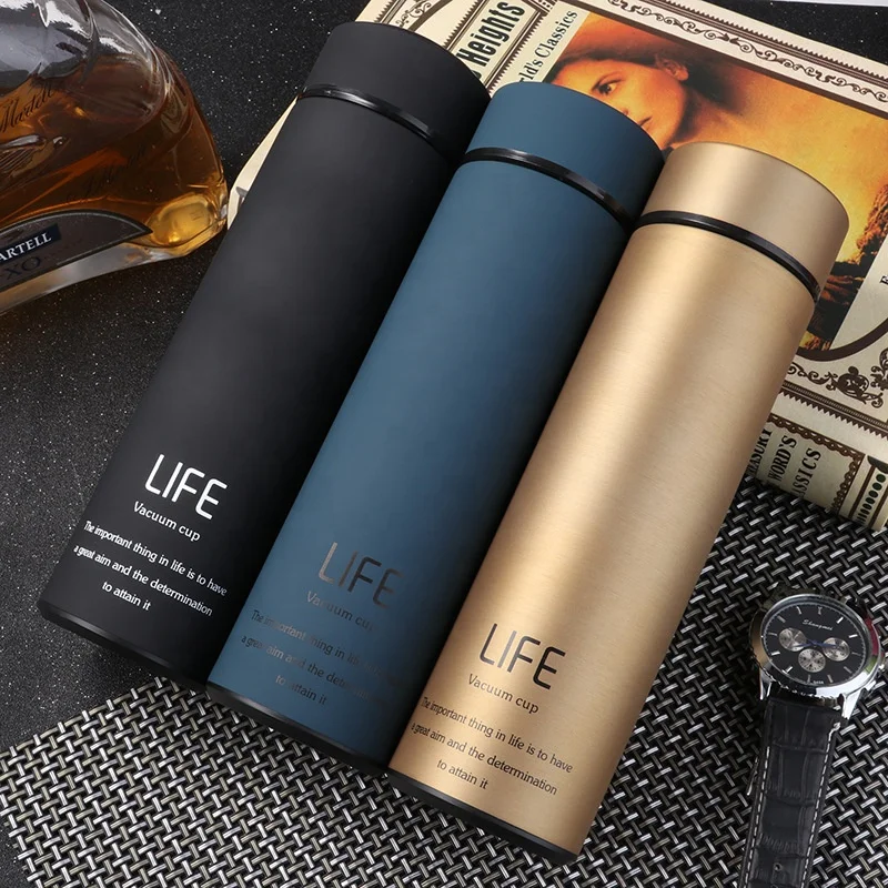 500ml Life Stainless Steel 304  Vacuum Flask Thermos Cup With Filter  Coffee Mug Thermos Water Bottle