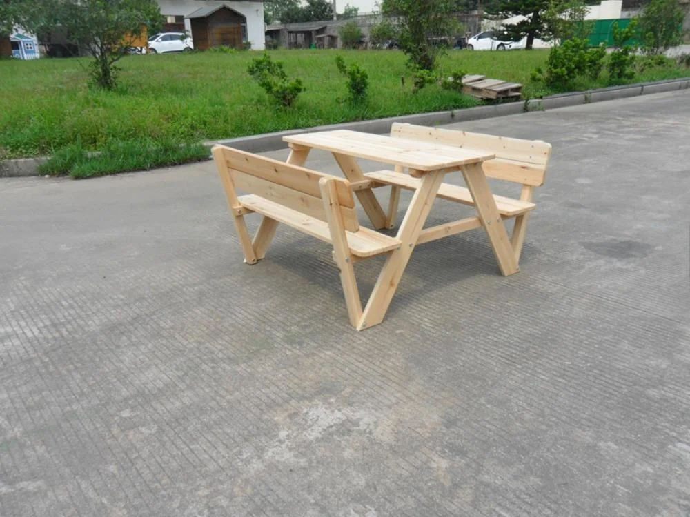 wooden kids table and   benches