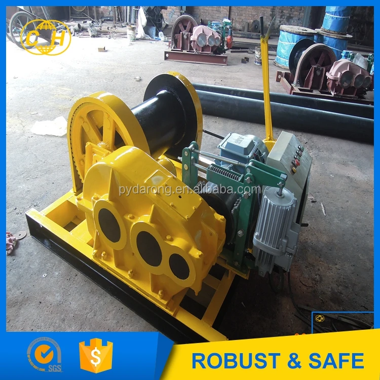 Электрическая горная Лебедка для вытягивания waggon на рельсе