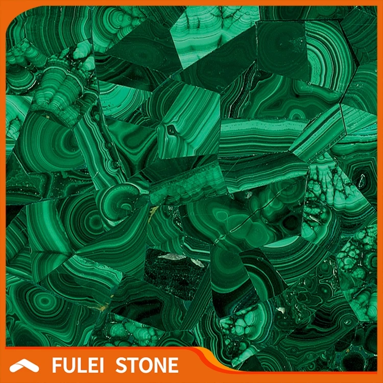 Top quality gemstone semi precious green malachite stone slab