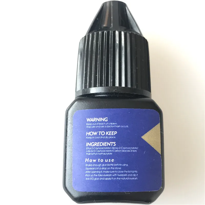 
Black eyelash extension glue private label eyelash glue custom 
