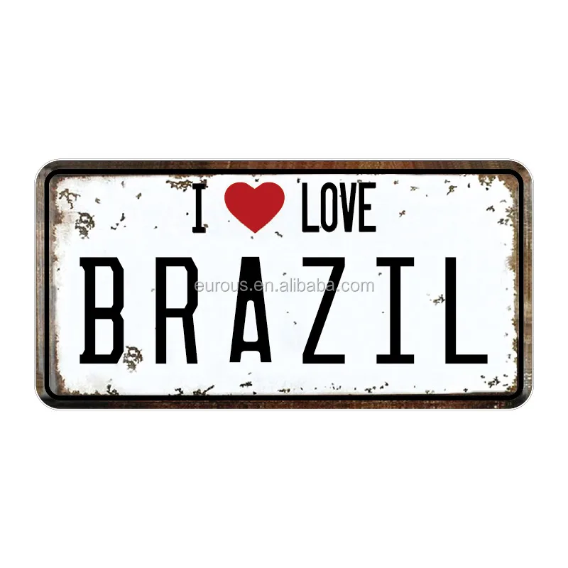 Wholesale License Plate I Love Puerto Rico Souvenirs