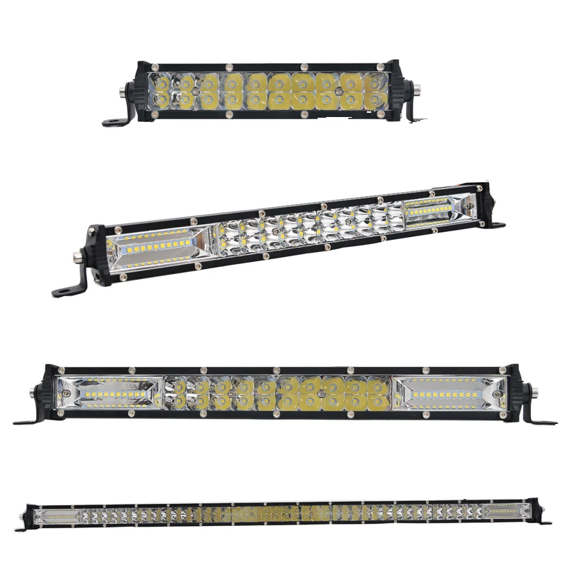 New product slim spot flood 12v 8.8inch 60w high lumen led light bar with waterproof