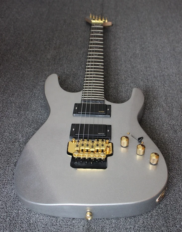 Weifang Rebon 6 String Floyd rose tremolo silver colour  electric guitar