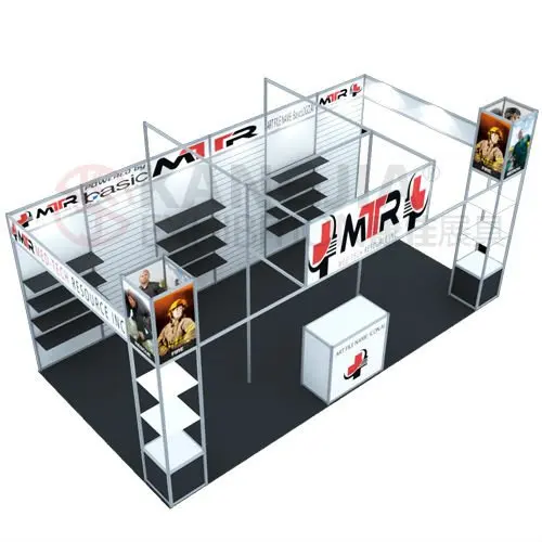 China modern aluminum extrusion exhibition booth design