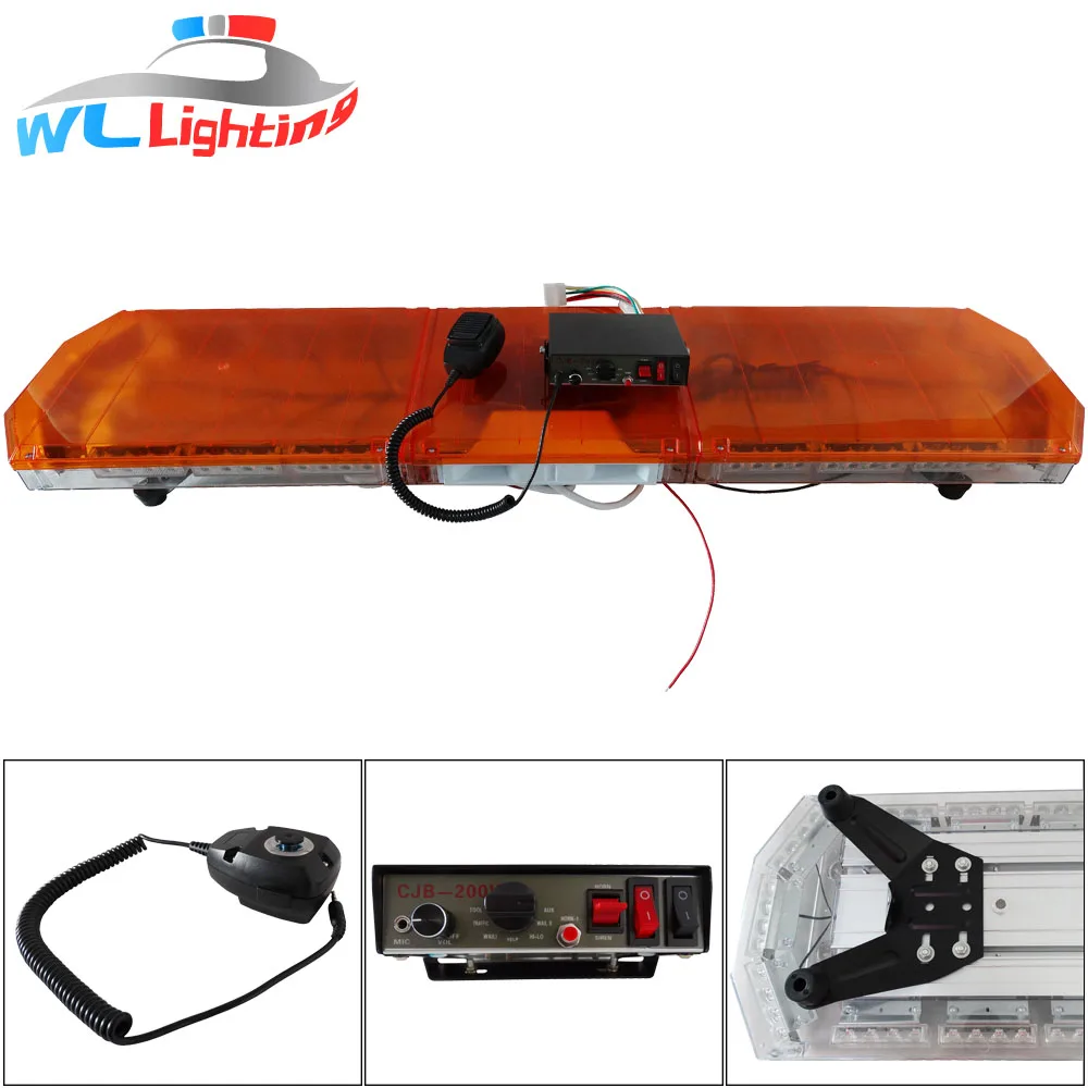 Alert Sound Lightbar/LED Red Blue Lightbar for Vehicle with siren and speaker