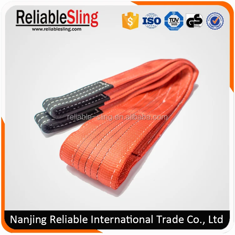 Polyester Heavy Duty Hoist Crane Lifting Belt with Loop Ends