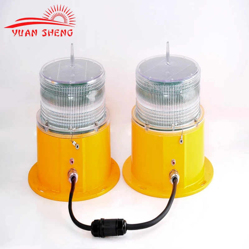 Dual solar aircraft warning light/solar obstruction-YSL10D
