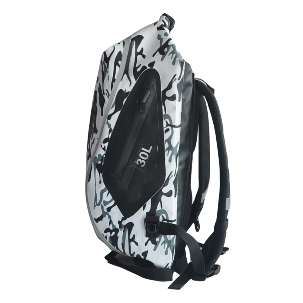 Custom logo 30L 40L 45L best heavy duty PVC tarpaulin welded seams motorcycle waterproof dry bag backpack