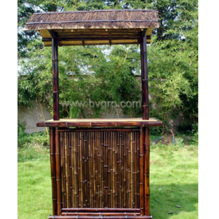 
2017 New products on market trade assurance all weather dark brown outdoor bamboo bar 