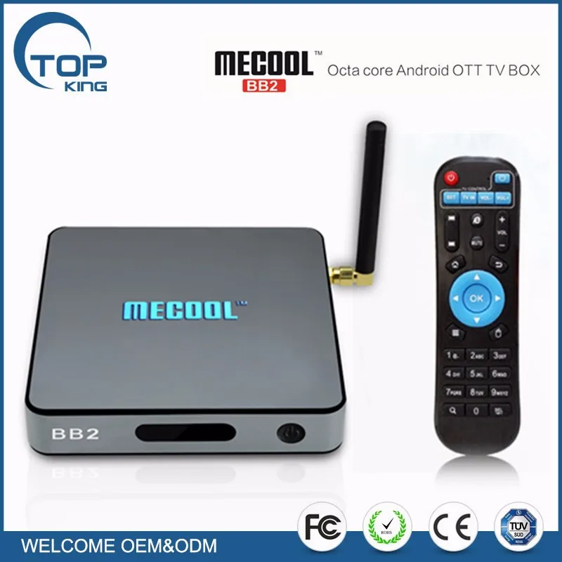 MECOOL BB2 2G 16G Android 6.0 Smart TV Box Amlogic S912 Octa Core 4K x 2K H.265 2.4G+5G Dual Band WiFi Mini PC