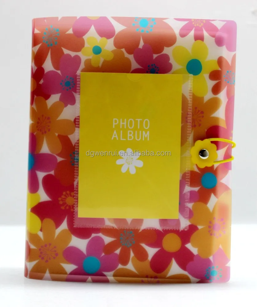Colorful elastic string PP photo album for office supplies and stationery
