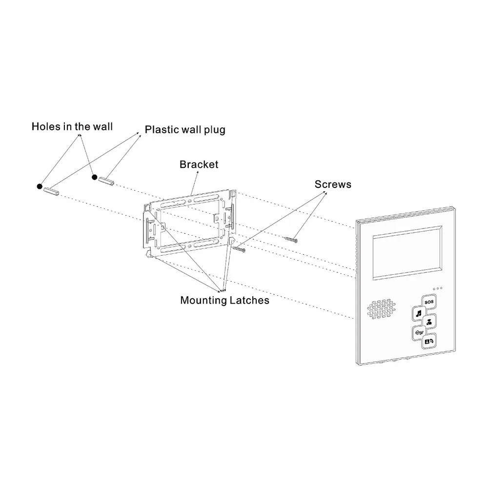 
MELSEE factory custom logo peephole video door phone waterproof intercom system for villa 