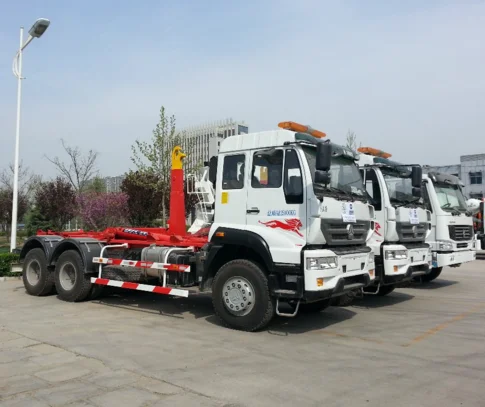 Hook arm garbage truck in good quality sales