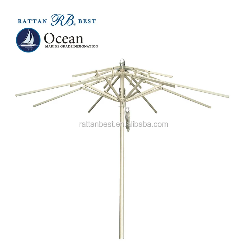 round shape wooden umbrella outdoor umbrella