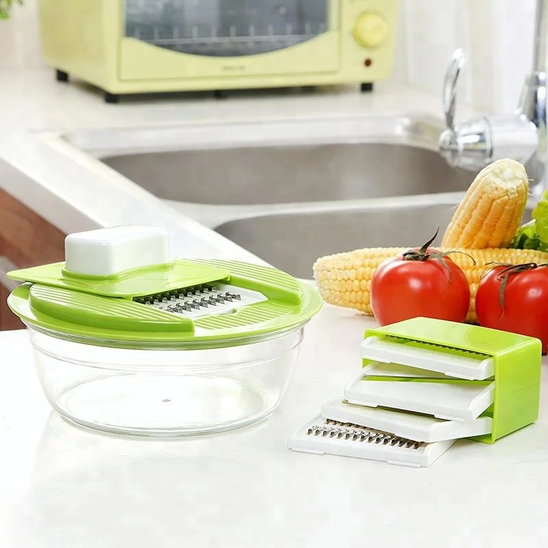 Good Quality Kitchen Tools Manual Multi Grater 5 In 1 Kitchen Grater