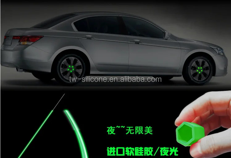 Glow in the Dark Silicone Wheel Nut Cover