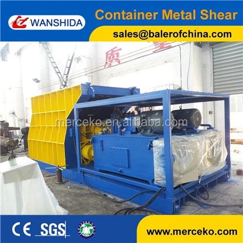 
Factory Directly Horizontal Hydraulic Container Scrap Metal Shearing Machine metal Shear For sale 