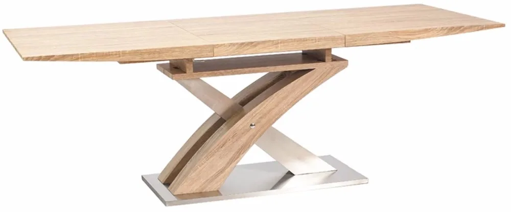 Modern white high gloss extendable dining table MDF wood dining room table