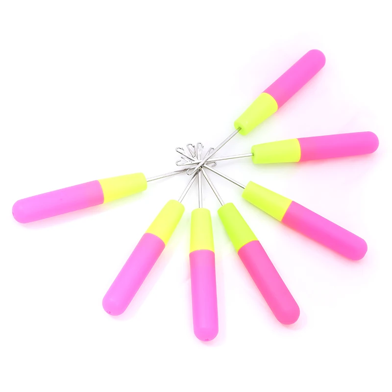 
Household Colourful Plastic Handle Hooks For Crocheting Portable Crochet Set 