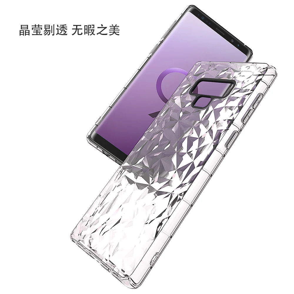 3d air cushion bag diamond pattern tpu case for samsung galaxy S8 S9 S10 PLUS LITE grain shockproof phone case cover
