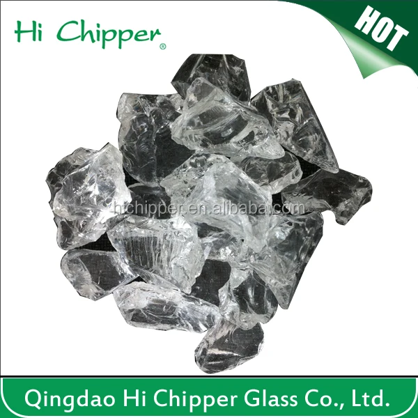 Natural decorative large green glass rocks for outdoor landscaping