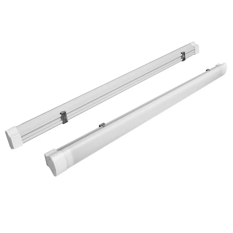 
DLC listed IP66 1.2m damp location 18W LED triproof light LED vapor tight fixture with motion sensor 