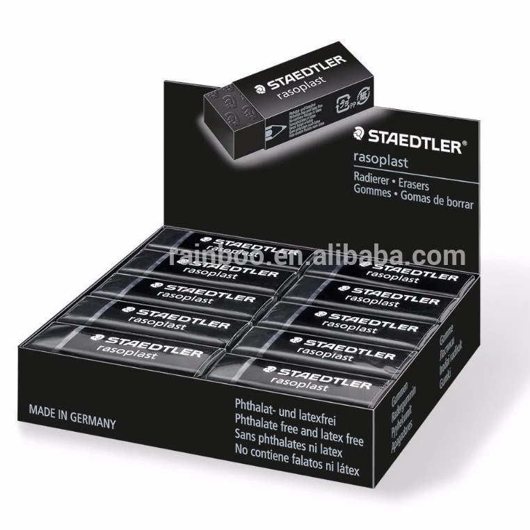 Customized logo rubber student pencil eraser