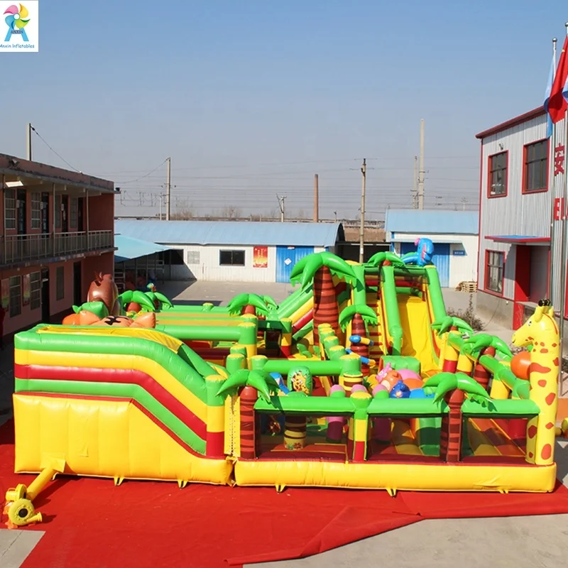 Красивый Сказочный упругий замок внутренняя Пальма надувной замок